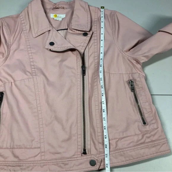 Boden Wren Biker pink milkshake Jacket size 14 - Picture 7 of 10